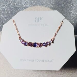 Bomb Party Necklace Gradient of Amethyst Cubic Zirconia RBP8527